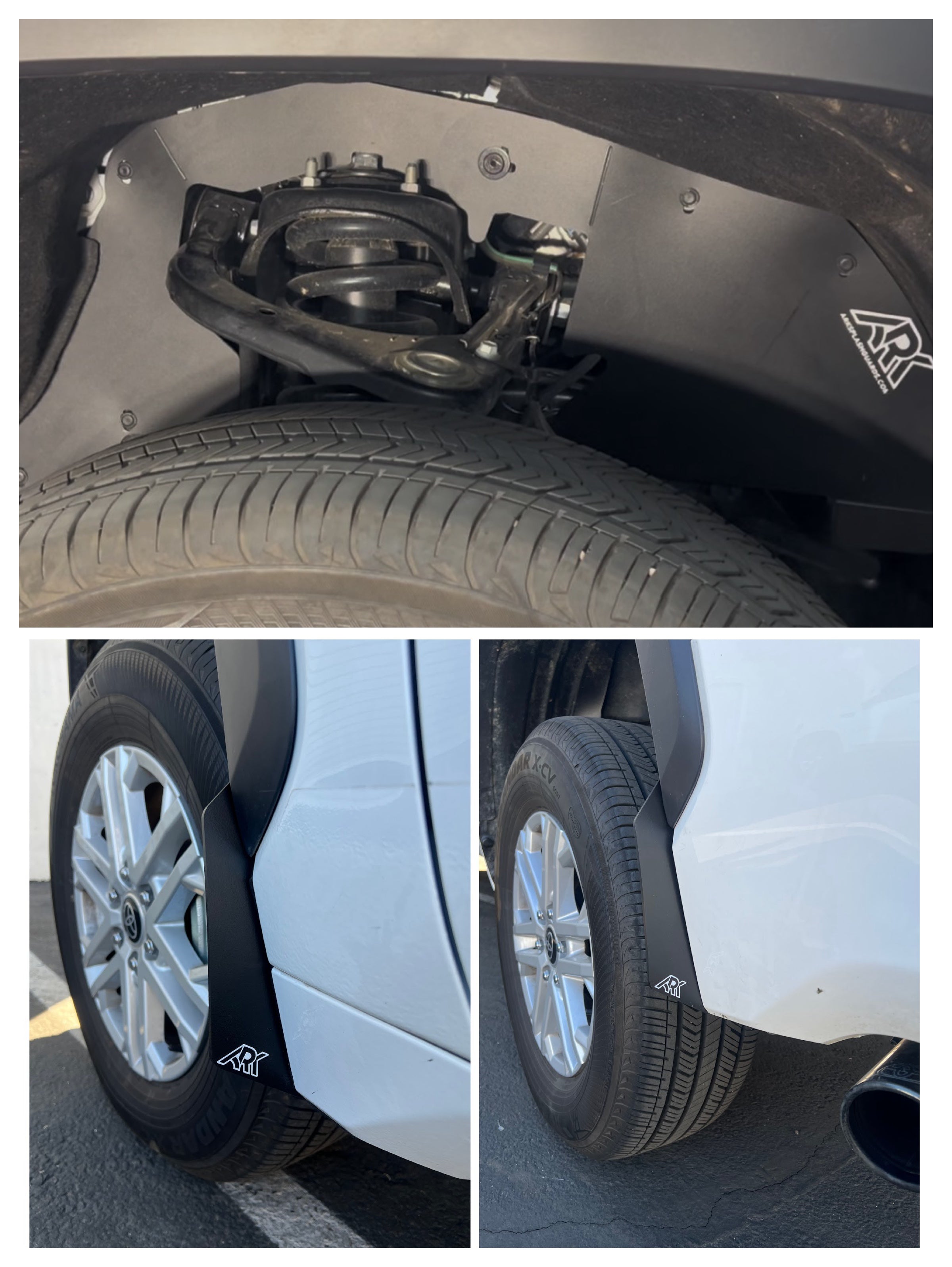 Ark Splash Guards 2020+ Toyota Highlander TriXPoly Micros Flares
