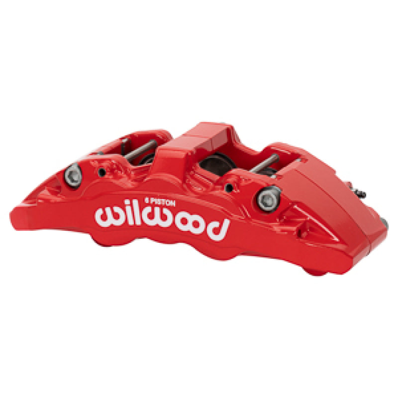 Wilwood Caliper-Aero6-L/H - Red 1.75/1.62/1.62in Pistons 1.25in Disc