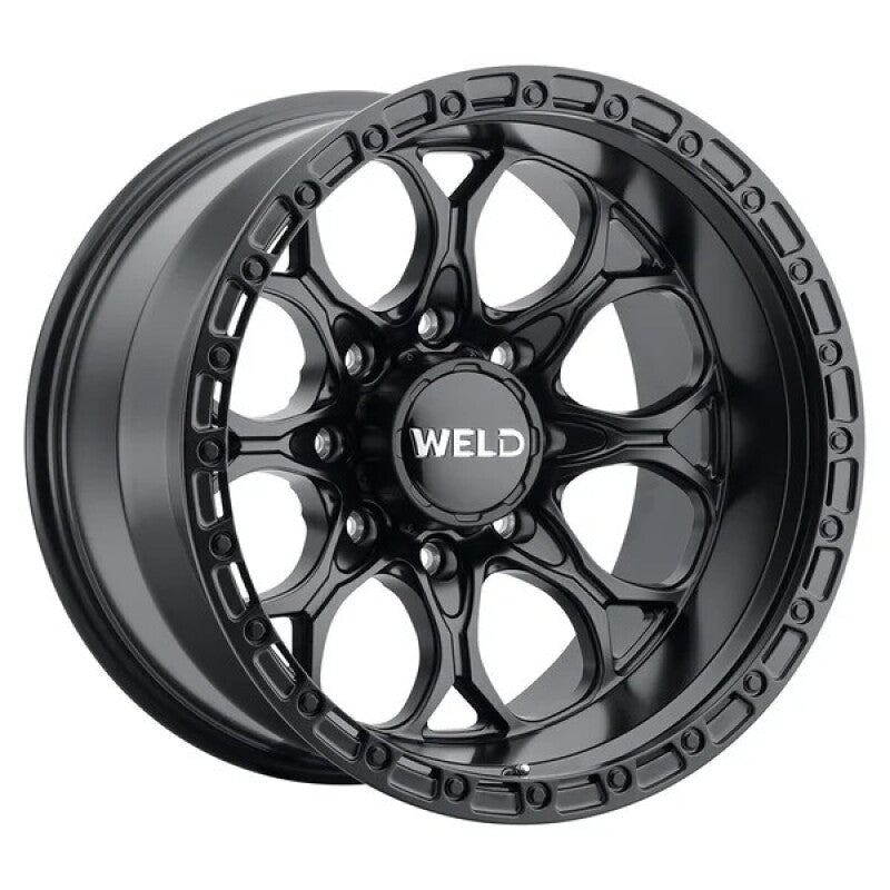 Weld Off-Road 20x9 / BP 8x165.1 / ET 00 / BS 5.00 / Ledge 8 Wheels Satin Black / Black Ring 124.3