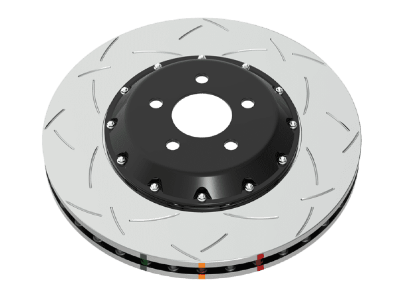 DBA 17-23 Tesla 3 (w/355mm Front Rotor) Front 5000 Series 2-Piece Slotted Rotor w/Black Hat