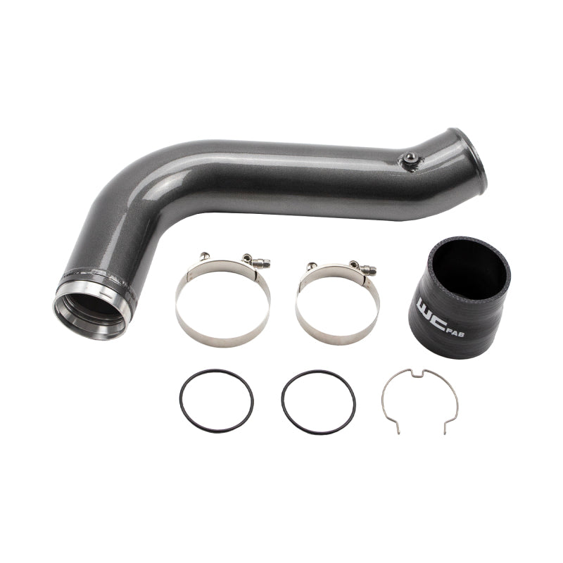 Wehrli 17-19 Chevrolet 6.6L L5P Duramax Passenger Side 3.5in Intercooler Pipe - Blueberry Frost