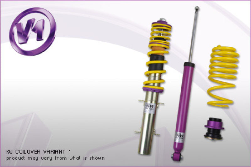 KW Coilover Kit V1 Ford Mustang incl. GT and Cobra; front and rear coilovers