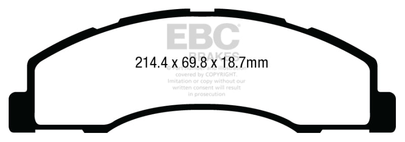 EBC 08-14 Ford Econoline E150 4.6L Extra Duty Front Brake Pads