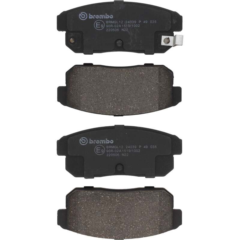 Brembo OE 04-11 Mazda RX-8/02-04 Nissan Sentra PRIME Low-Met Brake Pad - Rear