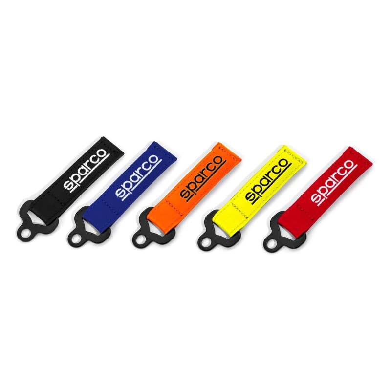 Sparco Keychain Leather - Black