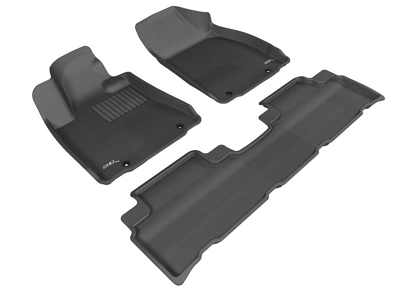 3D MAXpider 2010-2012 Lexus RX Kagu 1st & 2nd Row Floormats - Black