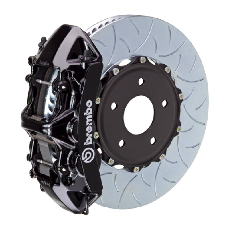 Brembo 99-07 Evo VI/VII/VIII/IXFront GT BBK 6 Piston Cast 350x34 2pc Rotor Slotted Type3-Black