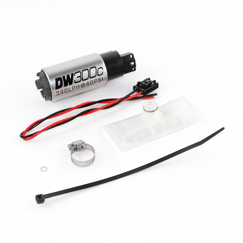 DeatschWerks 88-91 BMW 325i DW300C 340 LPH Compact Fuel Pump w/ Install Kit (w/o Mounting Clips)