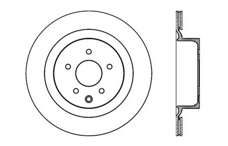 StopTech Infiniti G37 / Nissan 370Z SportStop Slotted & Drilled Rear Left Rotor