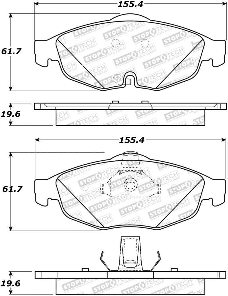 StopTech Street Select Brake Pads