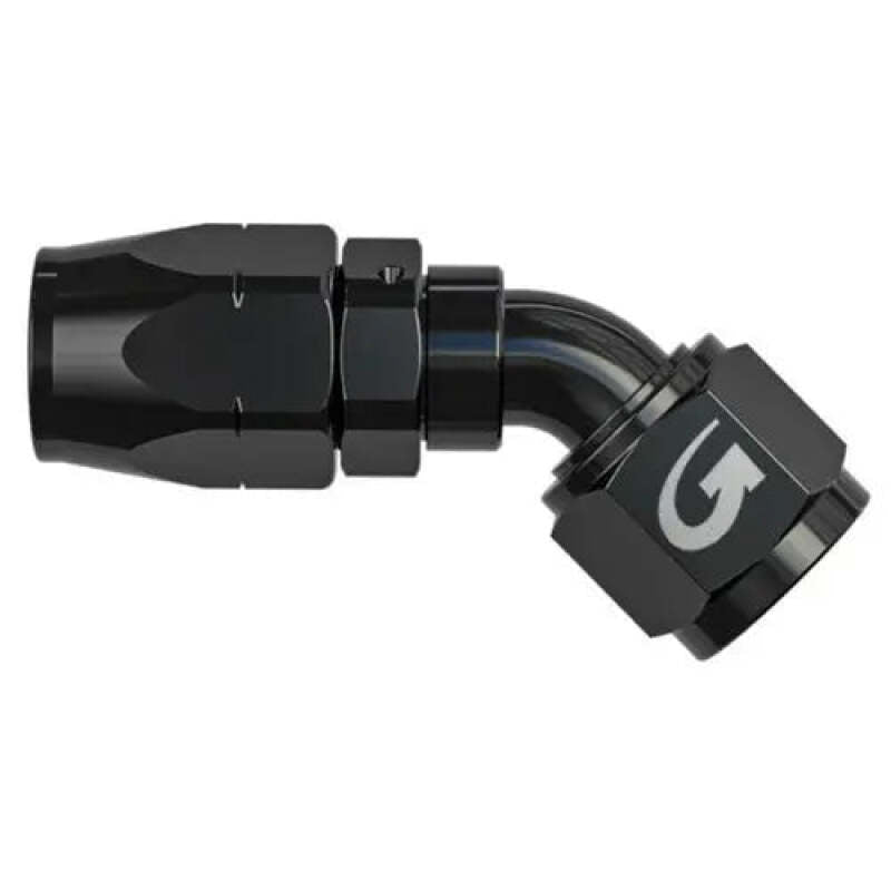 Goodridge -6 45 DEG OIL HOSE END BLACK