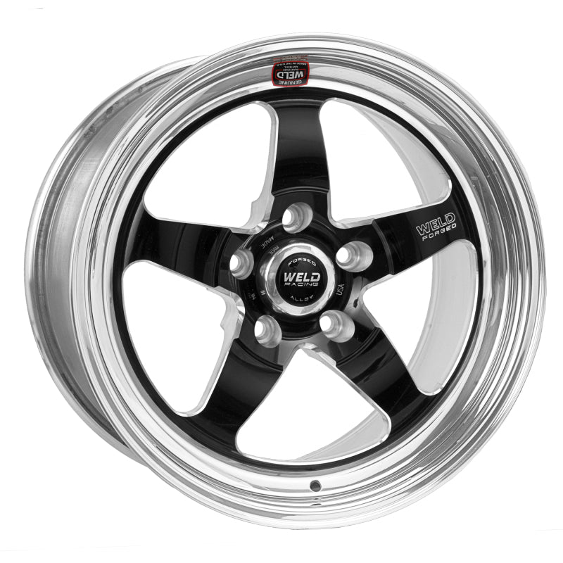 Weld S71 18x10 / 5x4.75 BP / 6.2in. BS Black Wheel (Low Pad) - Non-Beadlock