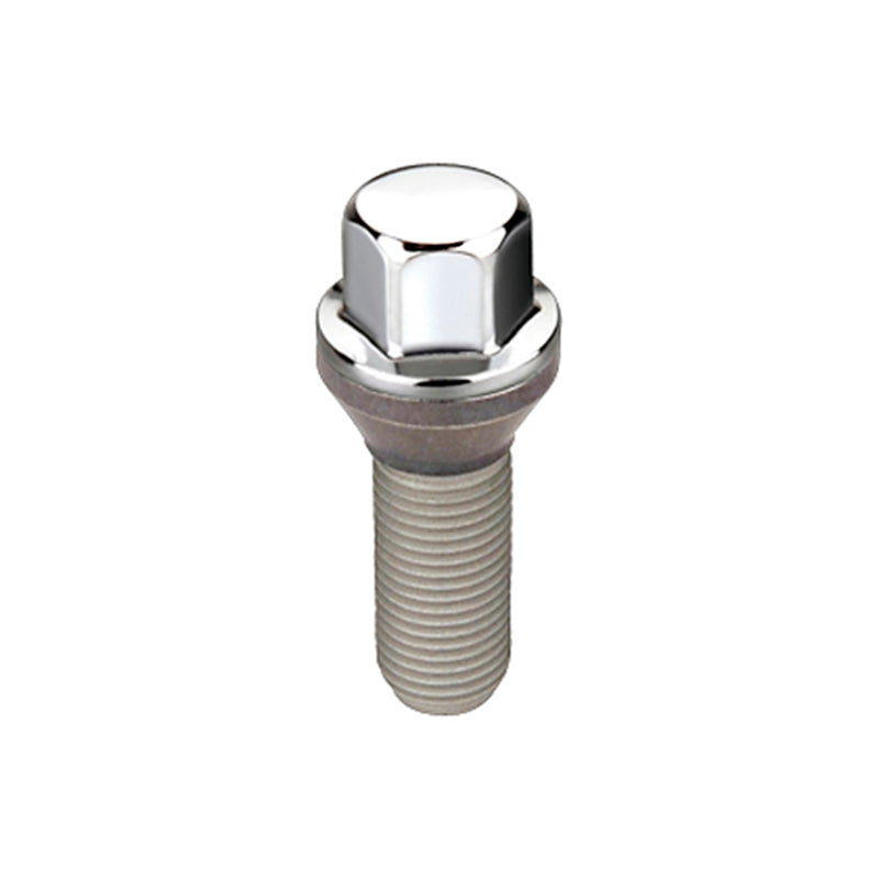 McGard Hex Lug Bolt (Cone Seat) M14X1.25 / 17mm Hex / 27.5mm Shank Length (Box of 50) - Chrome