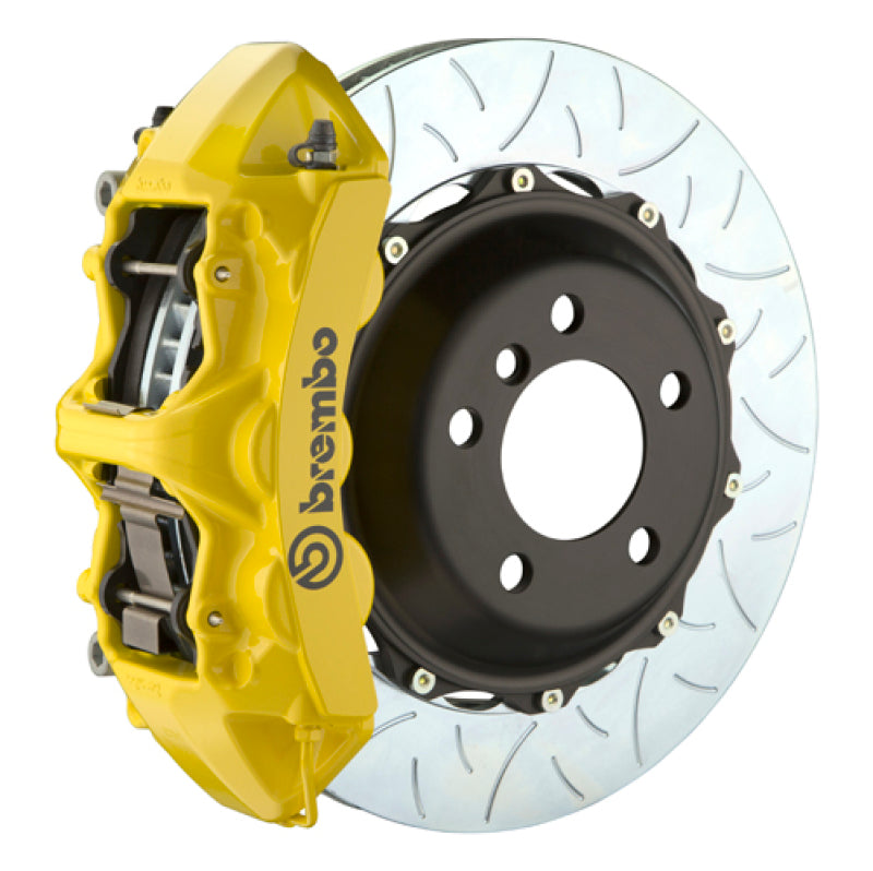 Brembo 08-17 S5 Front GT BBK 6 Piston Cast 380x34 2pc Rotor Slotted Type3-Yellow