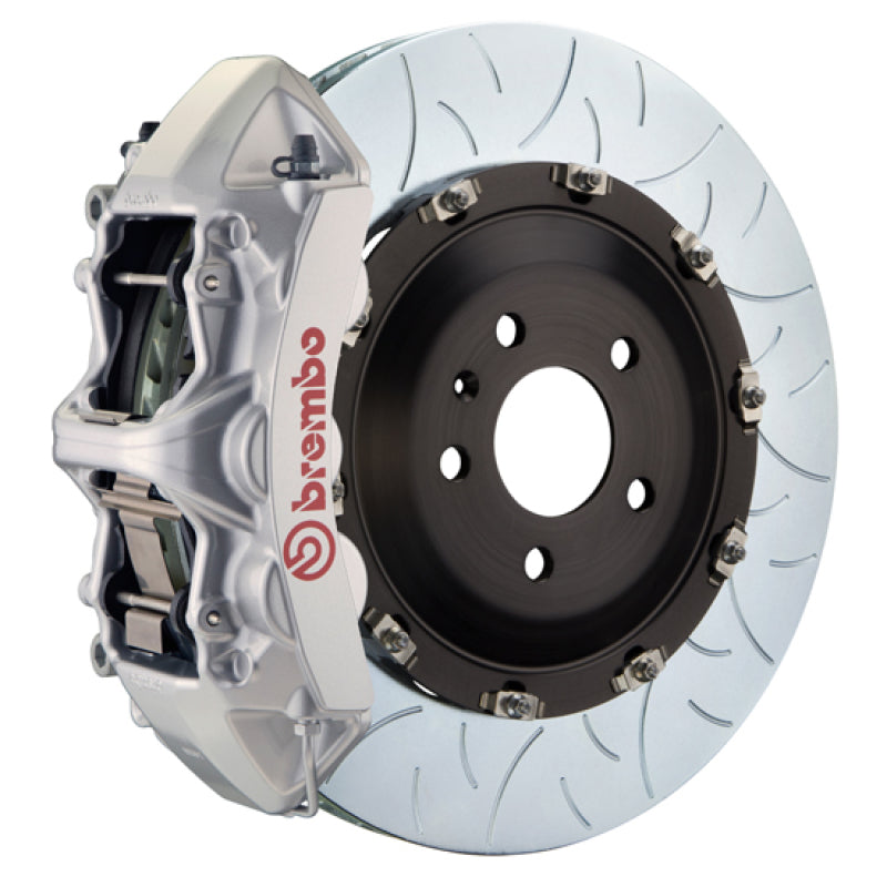 Brembo 06-11 ML63 (W164) Front GT BBK 6 Piston Cast 405x34 2pc Rotor Slotted Type-3-Silver