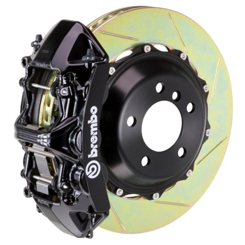 Brembo 05-08 997.1 C2 (Excl PCCB) Fr GT BBK 6Pis Cast 355x32 2pc Rotor Slotted Type1-Black