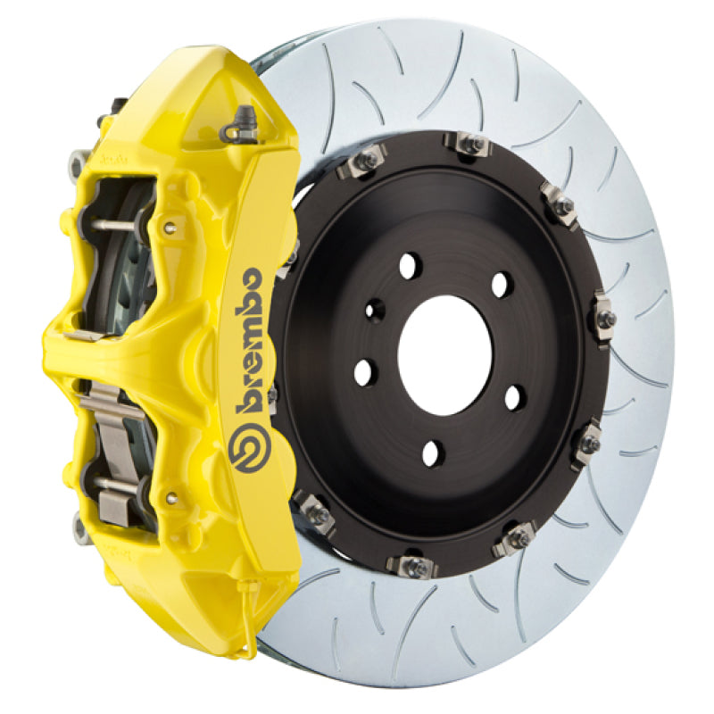 Brembo 09-13 X5M Front GT BBK 6 Piston Cast 405x34 2pc Rotor Slotted Type3- Yellow