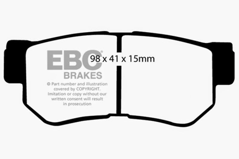 EBC 08-09 Hyundai Azera 3.3 Greenstuff Rear Brake Pads