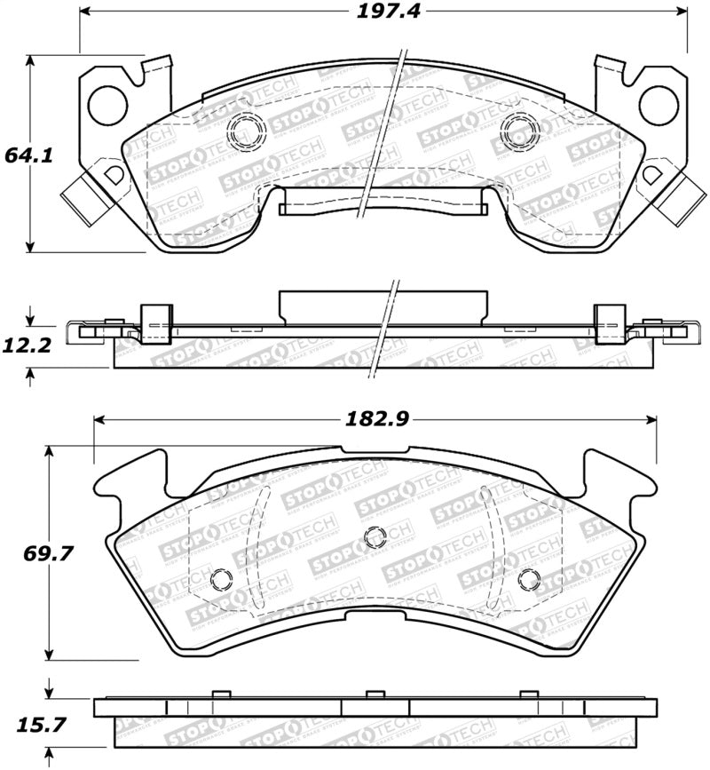 StopTech Street Brake Pads - Rear