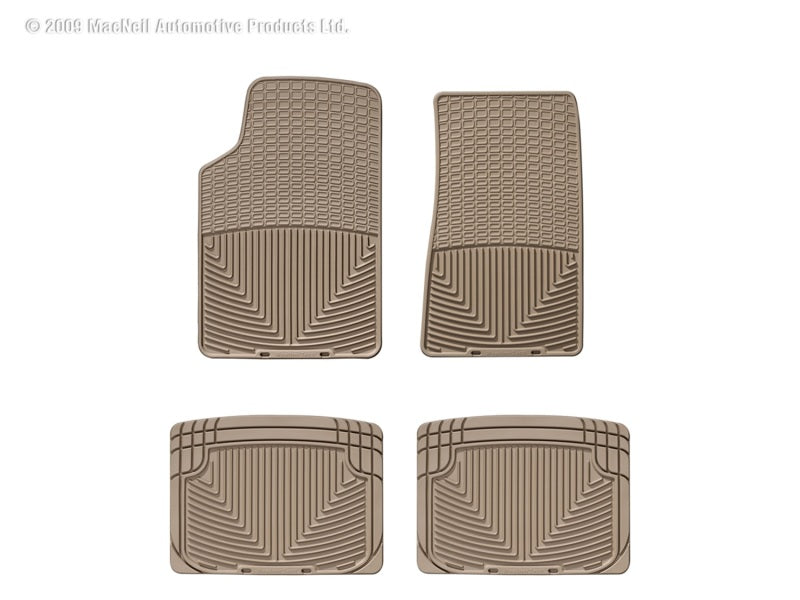 WT Rubber Mats - Rear - Tan