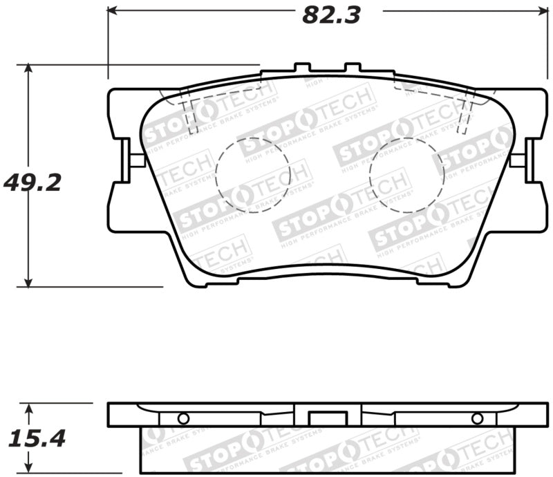 StopTech Street Brake Pads - Rear