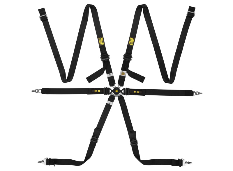 OMP 2in. Versa Endurance Racing Safety Harness- Black