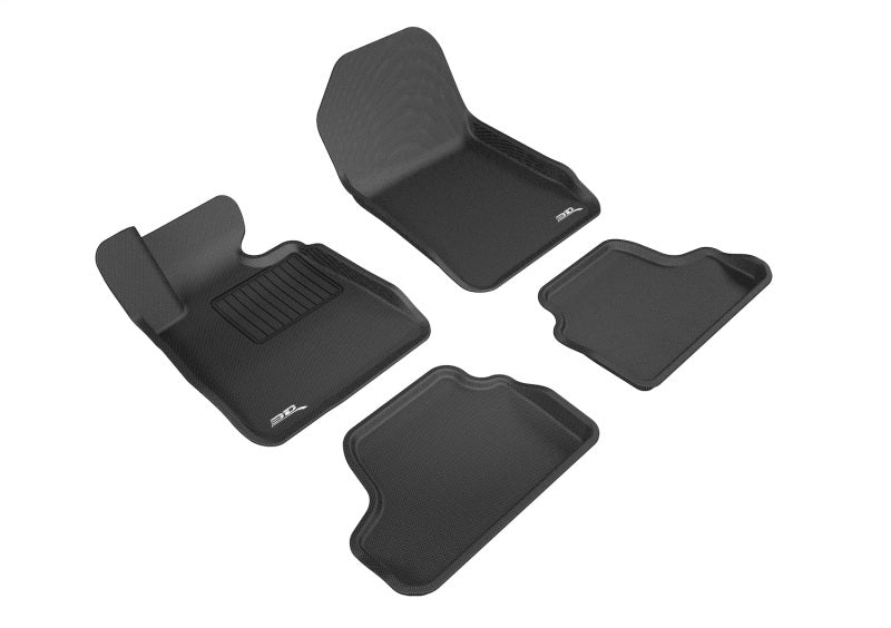 3D MAXpider 2007-2013 BMW 3 Series E93 Kagu 1st & 2nd Row Floormats - Black