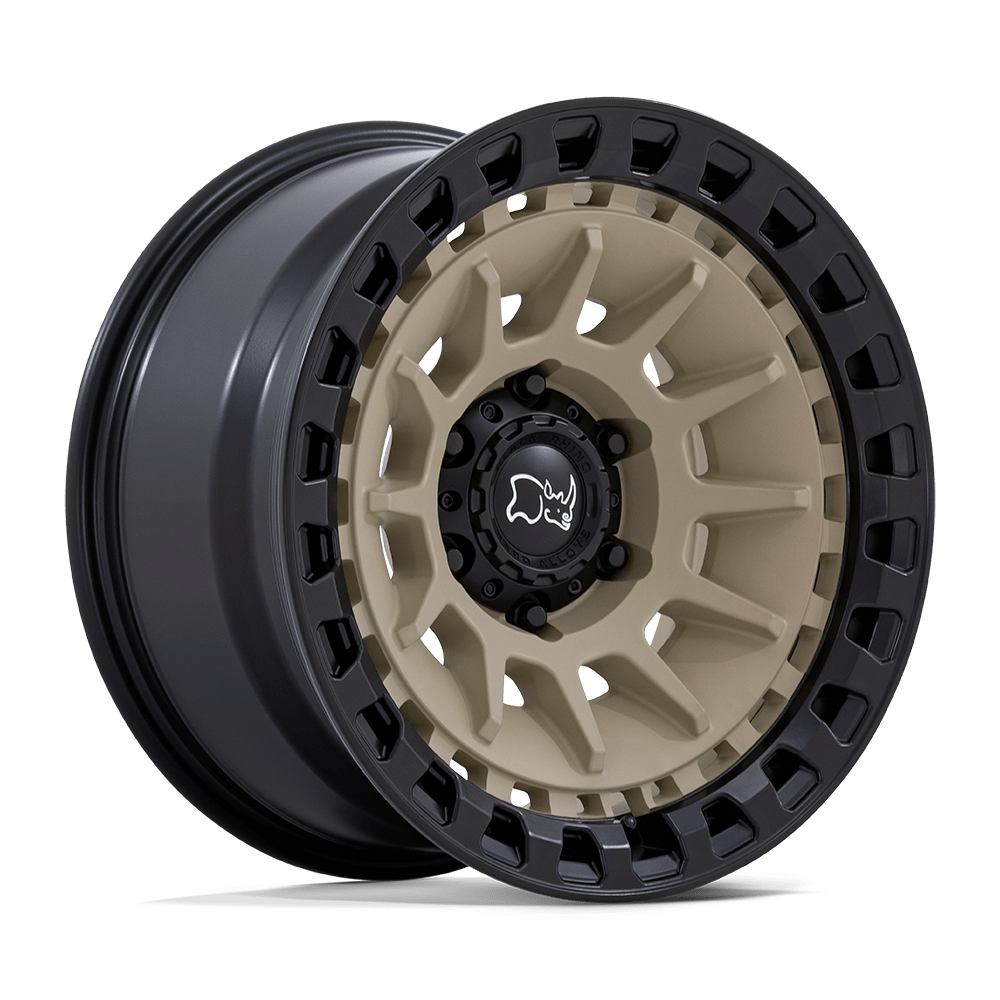 Black Rhino BARRAGE Desert Sand On Matte Black wheel view 4