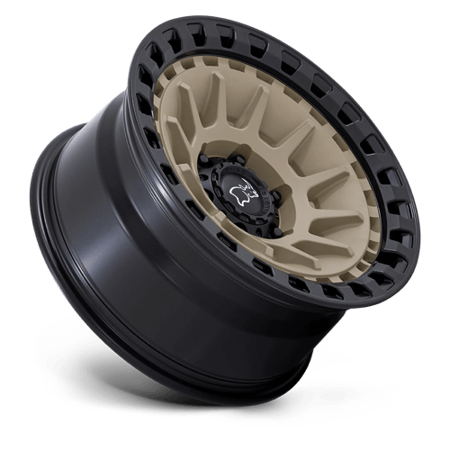 Black Rhino BARRAGE Desert Sand On Matte Black wheel view 2