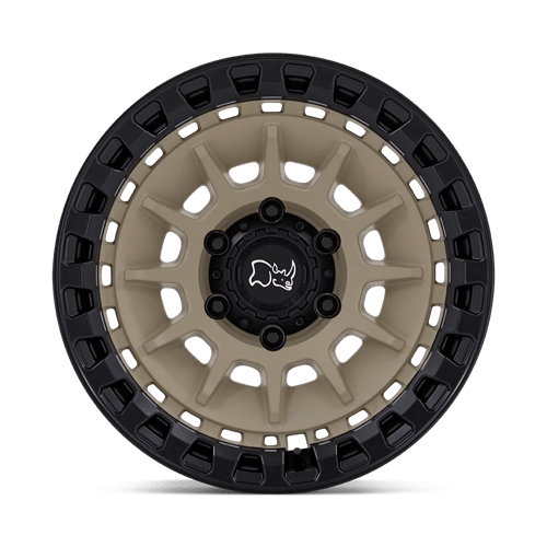 Black Rhino BARRAGE Desert Sand On Matte Black wheel view 3