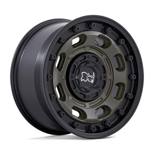 Black Rhino ATLAS Olive Drab Green W/ Black Lip wheel