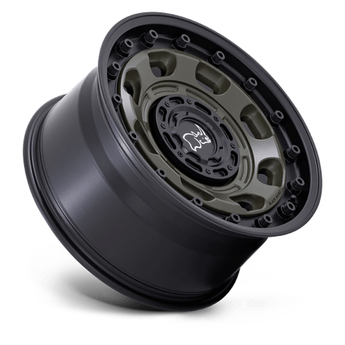 Black Rhino ATLAS Olive Drab Green W/ Black Lip wheel view 2