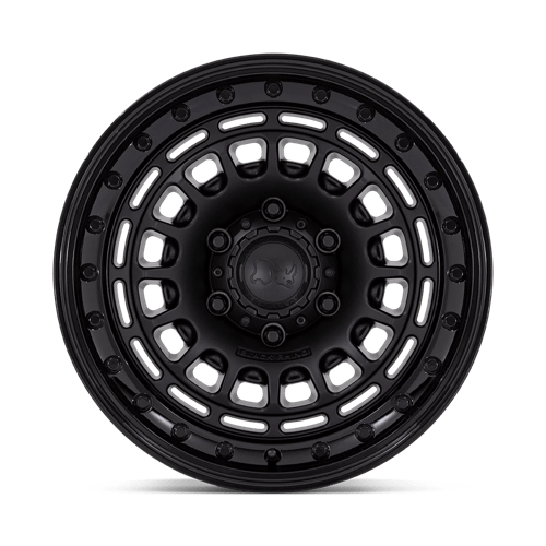 Black Rhino SAHARA Matte Black W/ Gloss Black Lip wheel view 3