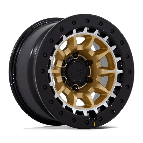 Black Rhino TUSK Matte Gold W/ Machined Ring wheel
