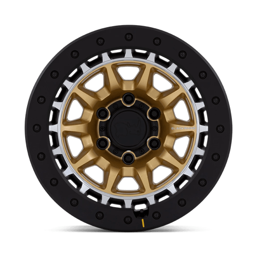 Black Rhino TUSK Matte Gold W/ Machined Ring wheel view 3