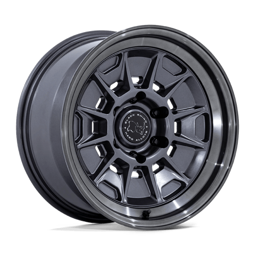 Black Rhino MONDO Matte Gunmetal W/ G-Gray Lip wheel
