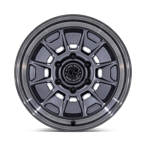 Black Rhino MONDO Matte Gunmetal W/ G-Gray Lip wheel view 3