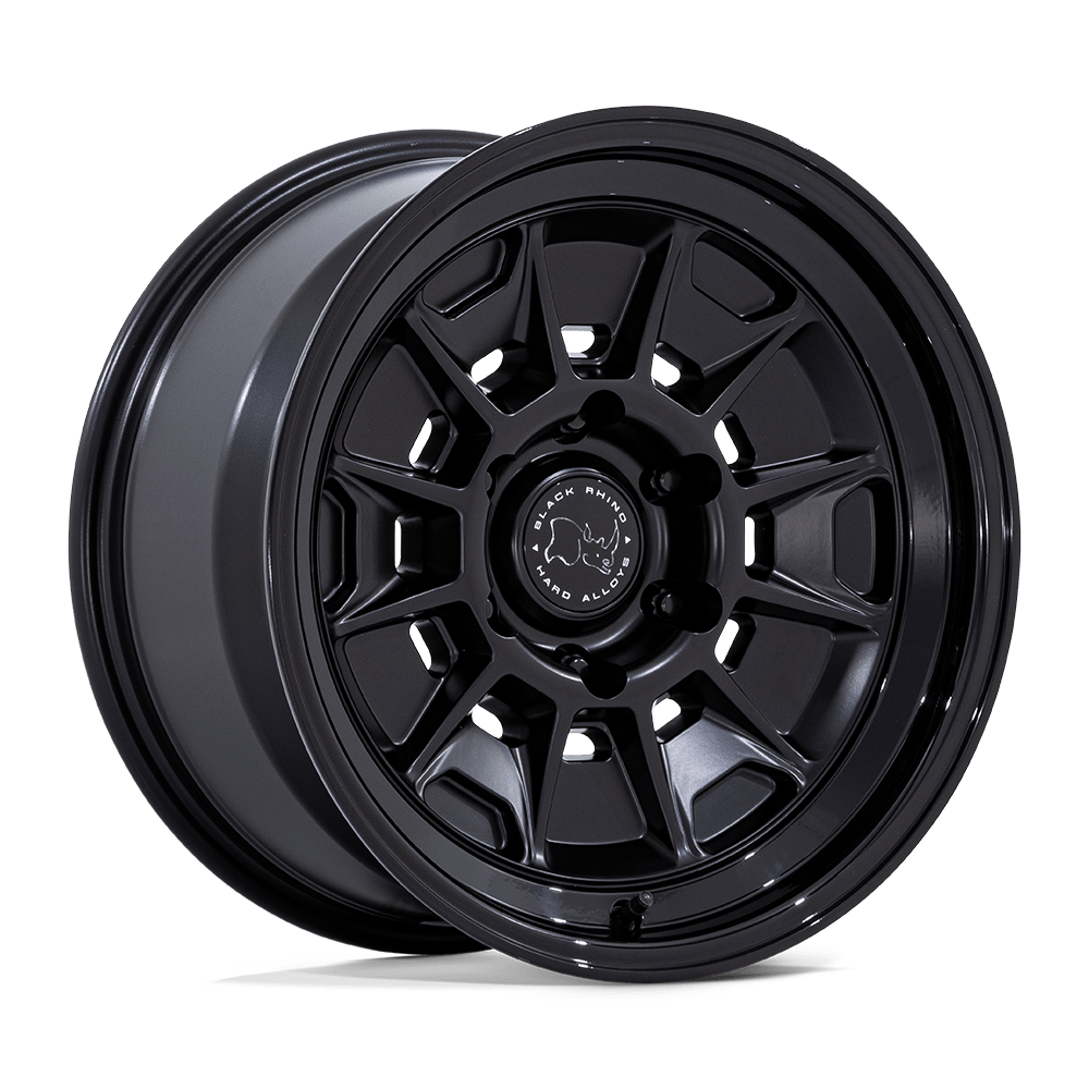 Black Rhino MONDO Matte Black W/ Gloss Black Lip wheel view 4