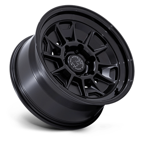 Black Rhino MONDO Matte Black W/ Gloss Black Lip wheel view 2