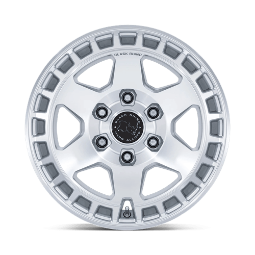 Black Rhino BAHARI Gloss Silver W/ Machined Face wheel view 3
