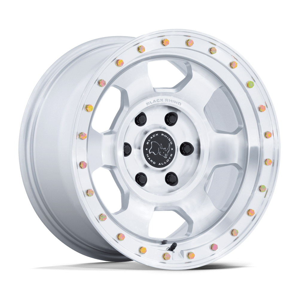 Black Rhino TROOPER Gloss Silver W/ Machined Face wheel view 4