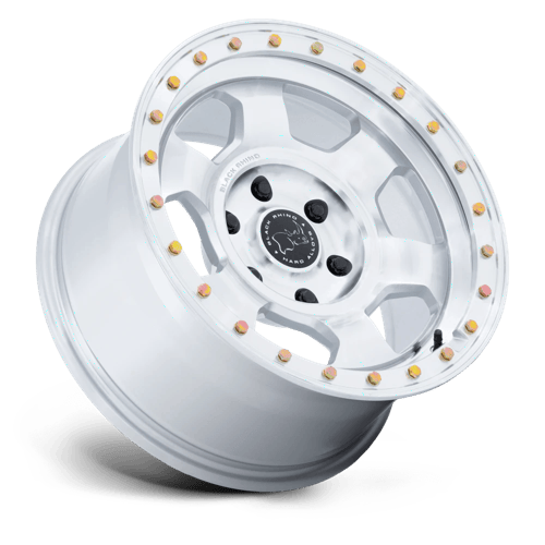 Black Rhino TROOPER Gloss Silver W/ Machined Face wheel view 2