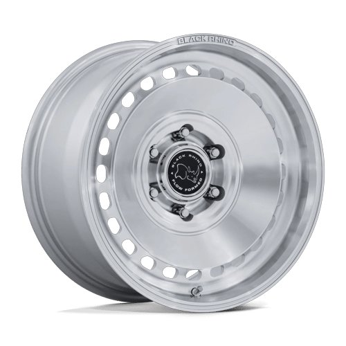 Black Rhino BASIN Gloss Silver W/ Machined Face wheel