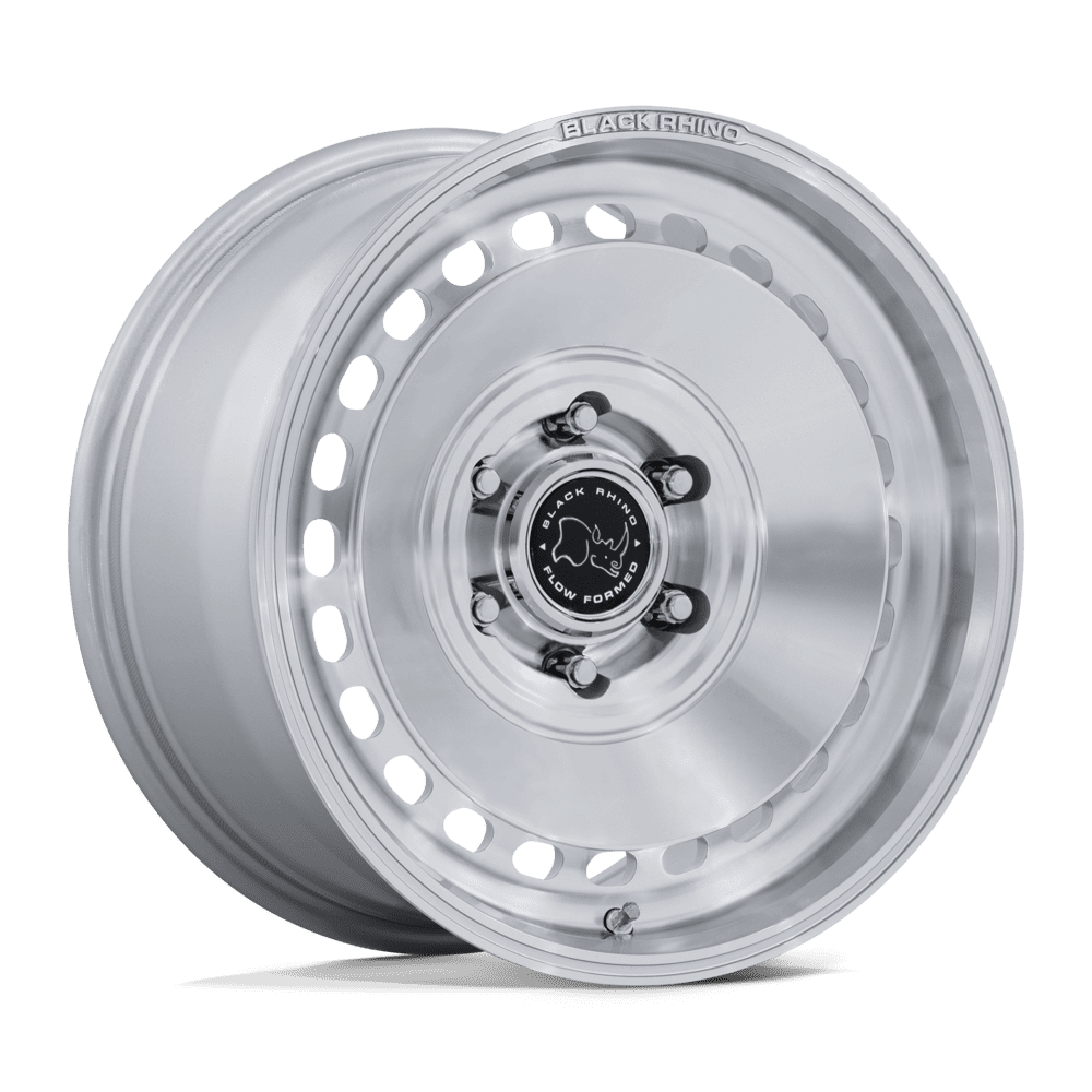Black Rhino BASIN Gloss Silver W/ Machined Face wheel view 4