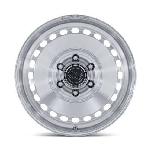 Black Rhino BASIN Gloss Silver W/ Machined Face wheel view 3