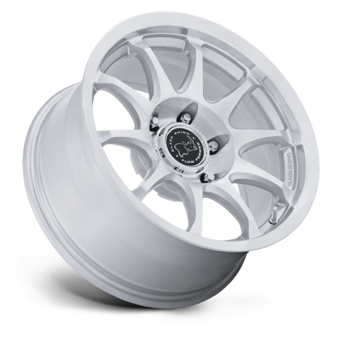 Black Rhino RONIN Gloss Silver W/ Machined Face wheel view 2