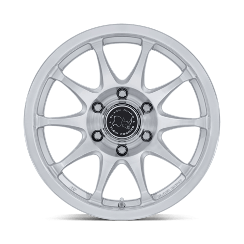 Black Rhino RONIN Gloss Silver W/ Machined Face wheel view 3
