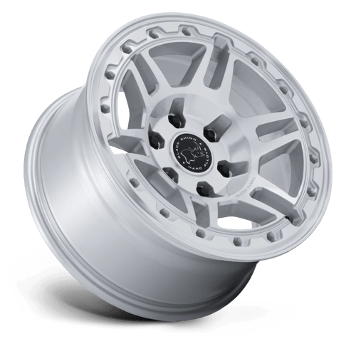 Black Rhino VANGUARD Gloss Silver W/ Machined Face wheel view 2