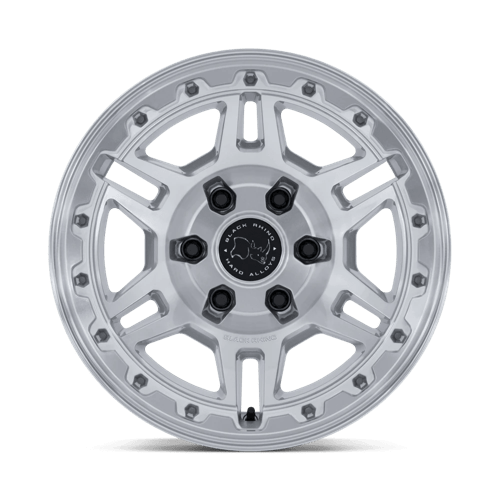 Black Rhino VANGUARD Gloss Silver W/ Machined Face wheel view 3