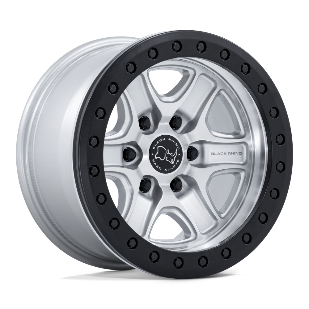 Black Rhino ECHO TRAIL LOCK BEADLOCK Hyper Silver W/ Machined Face wheel view 4